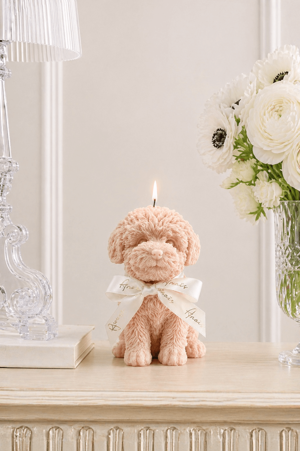 Anaïs Puppy Candle in Rosewood