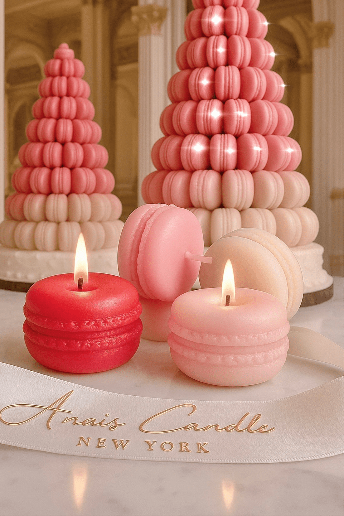 The French Macaron Set of Four - My Valentine