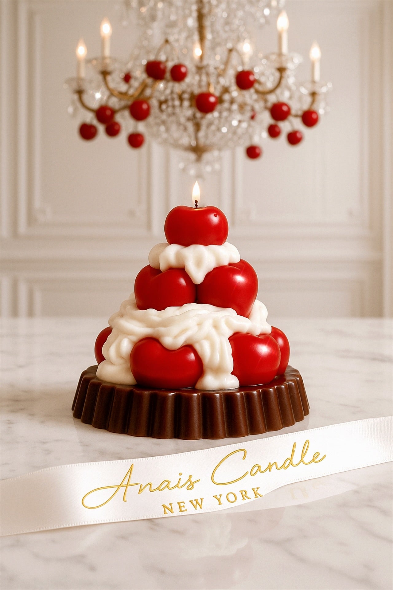 Cherries-and-Cream Tart Candle