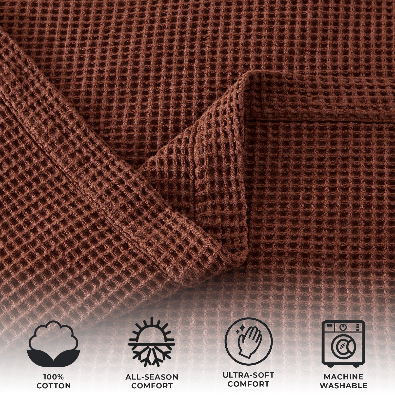 100% Cotton Waffle Weave Blanket