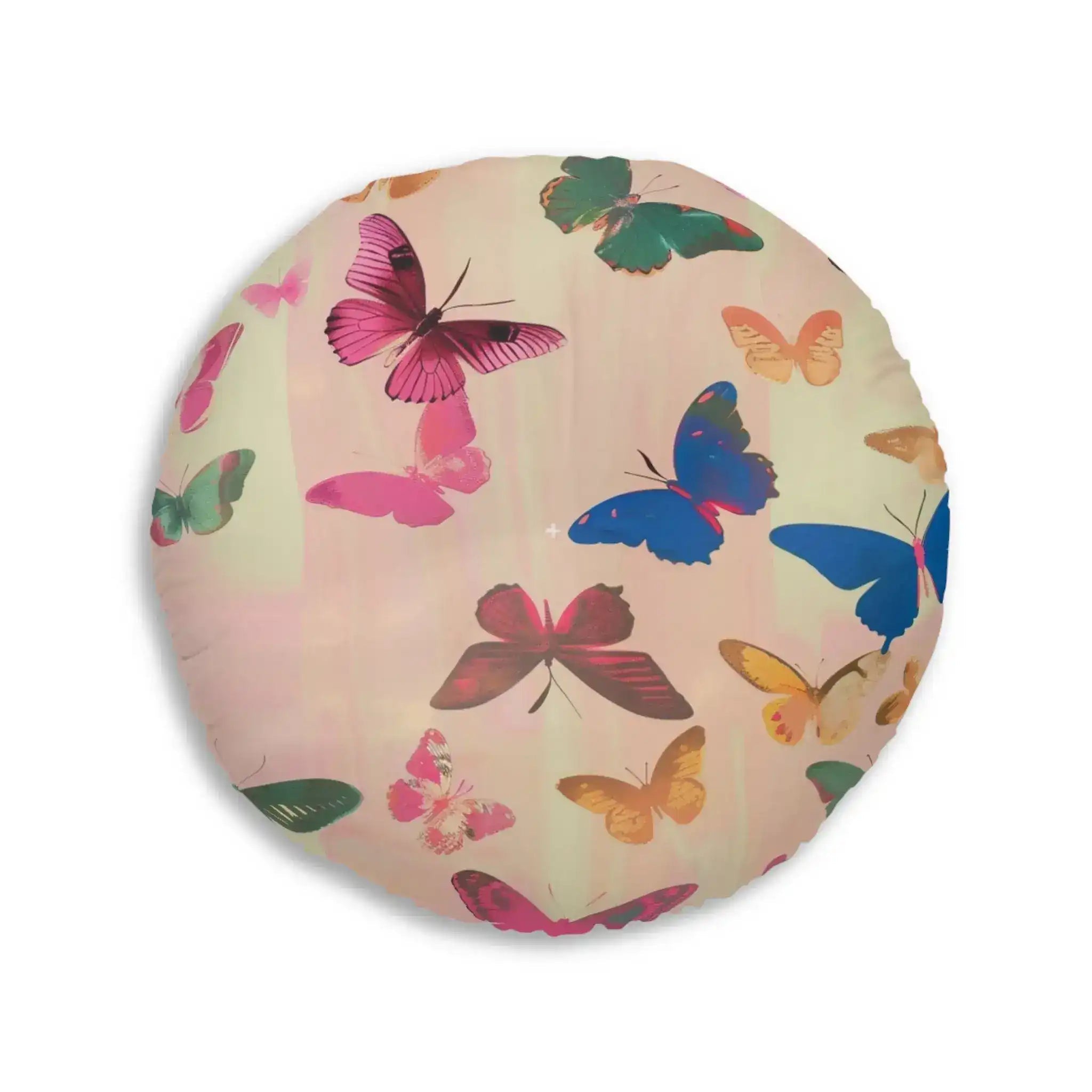 Butterfly Kisses Dreamy Pink Flight Floor Pillow