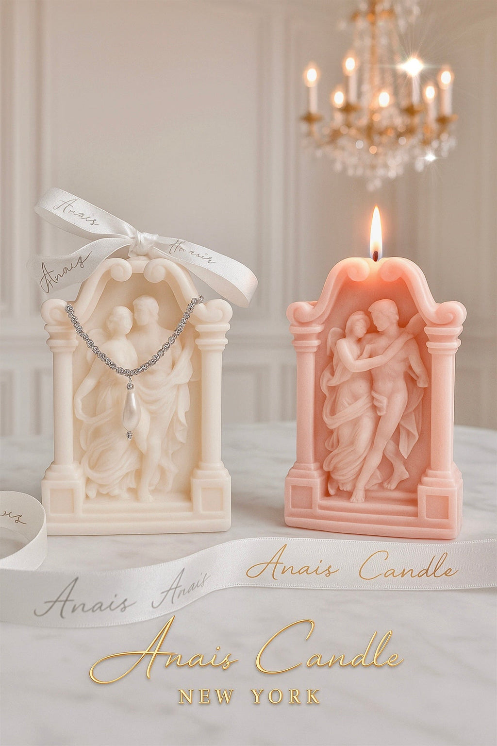 Love Story Set in Blush Pink & White