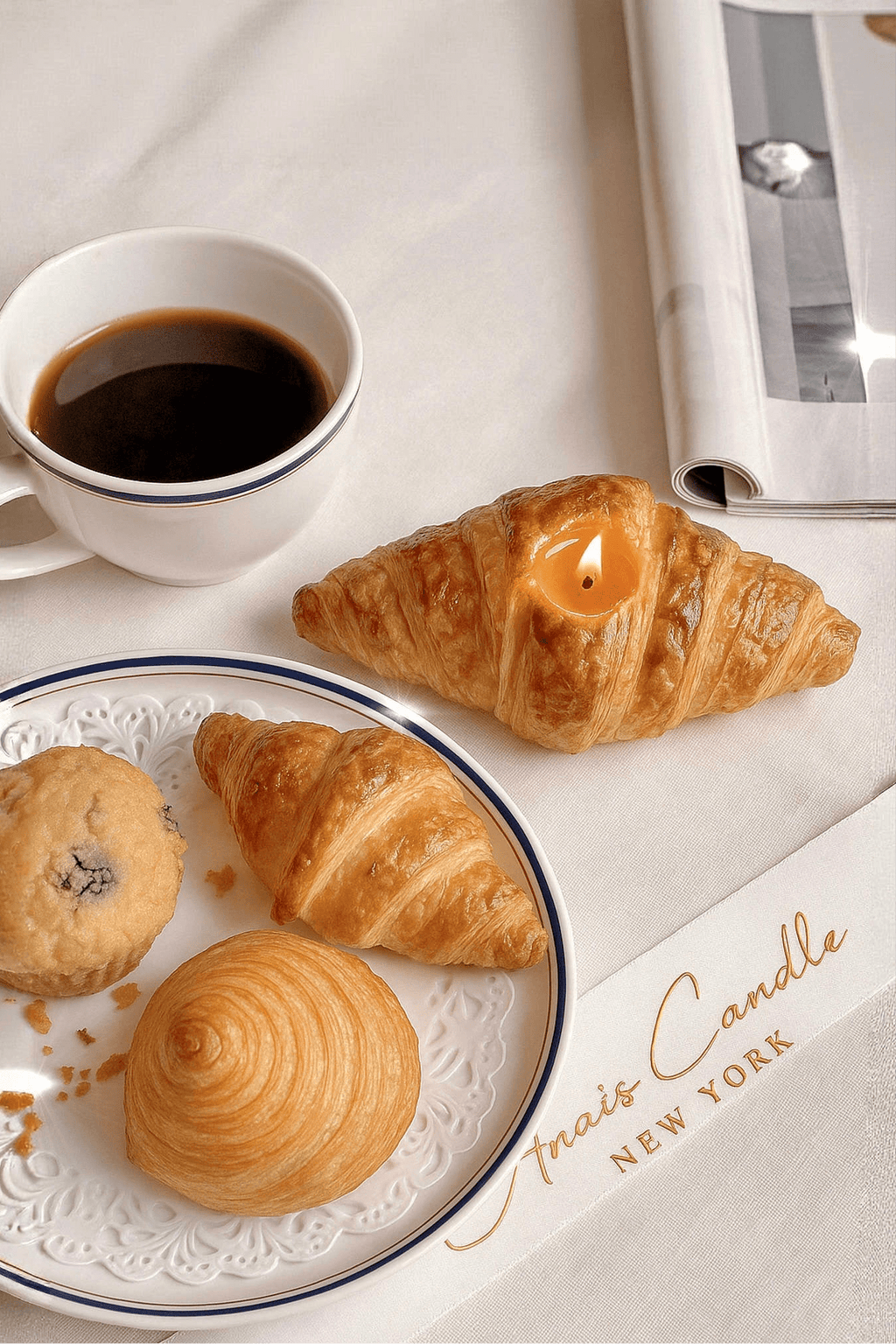 French Croissant Candle