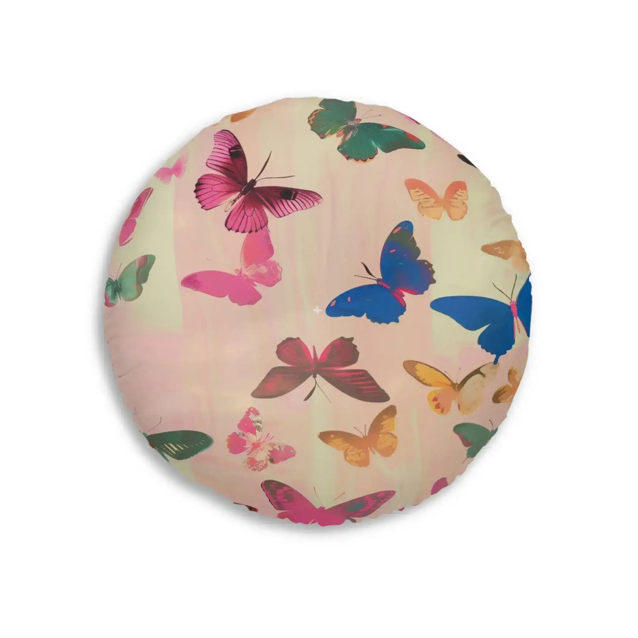 Butterfly Kisses Dreamy Pink Flight Floor Pillow