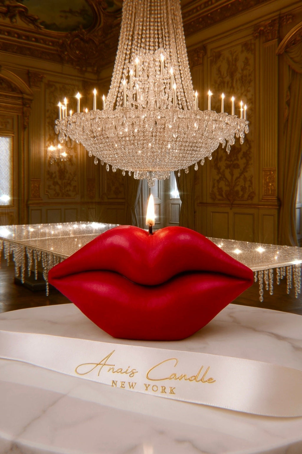 Red Lips Candle