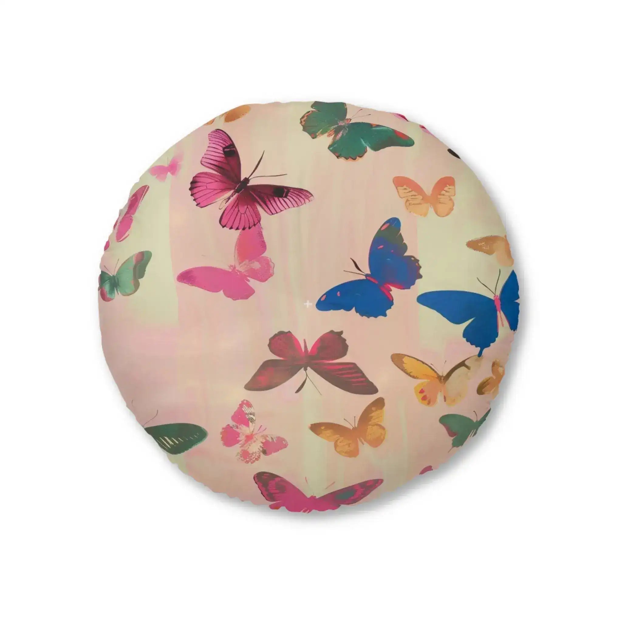 Butterfly Kisses Dreamy Pink Flight Floor Pillow