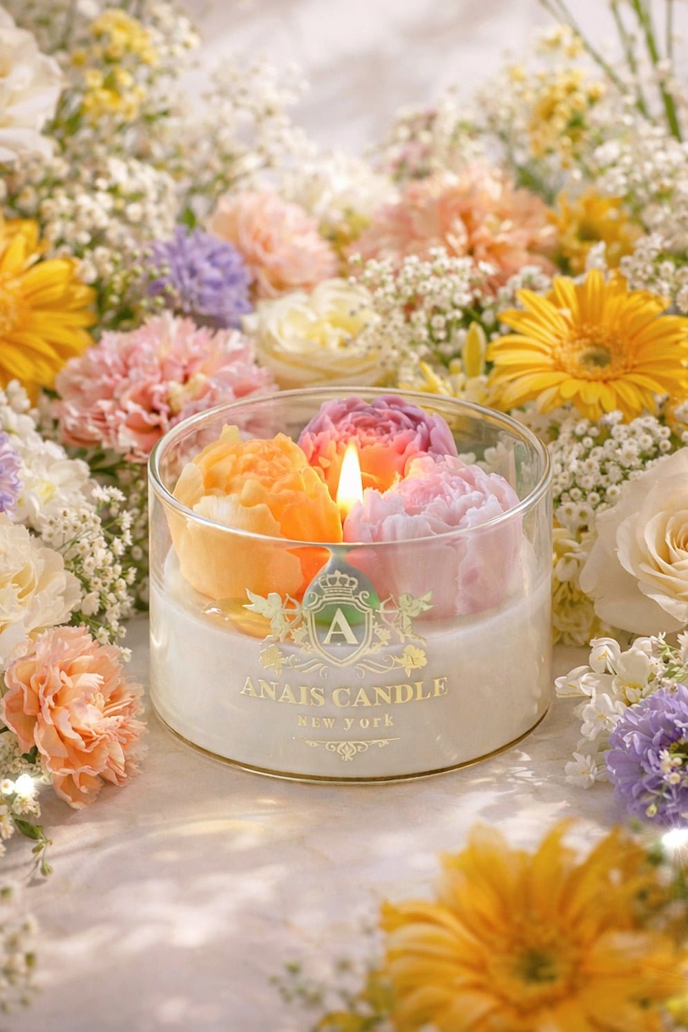Peony Bouquet Candle