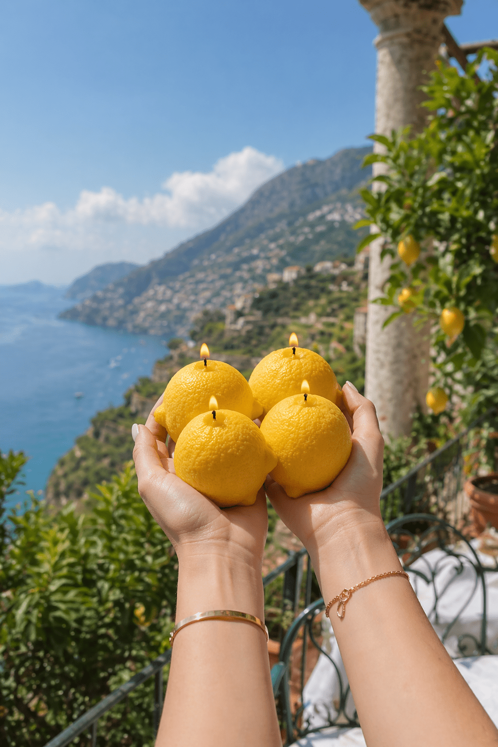 Amalfi Limone Candle Set of 4