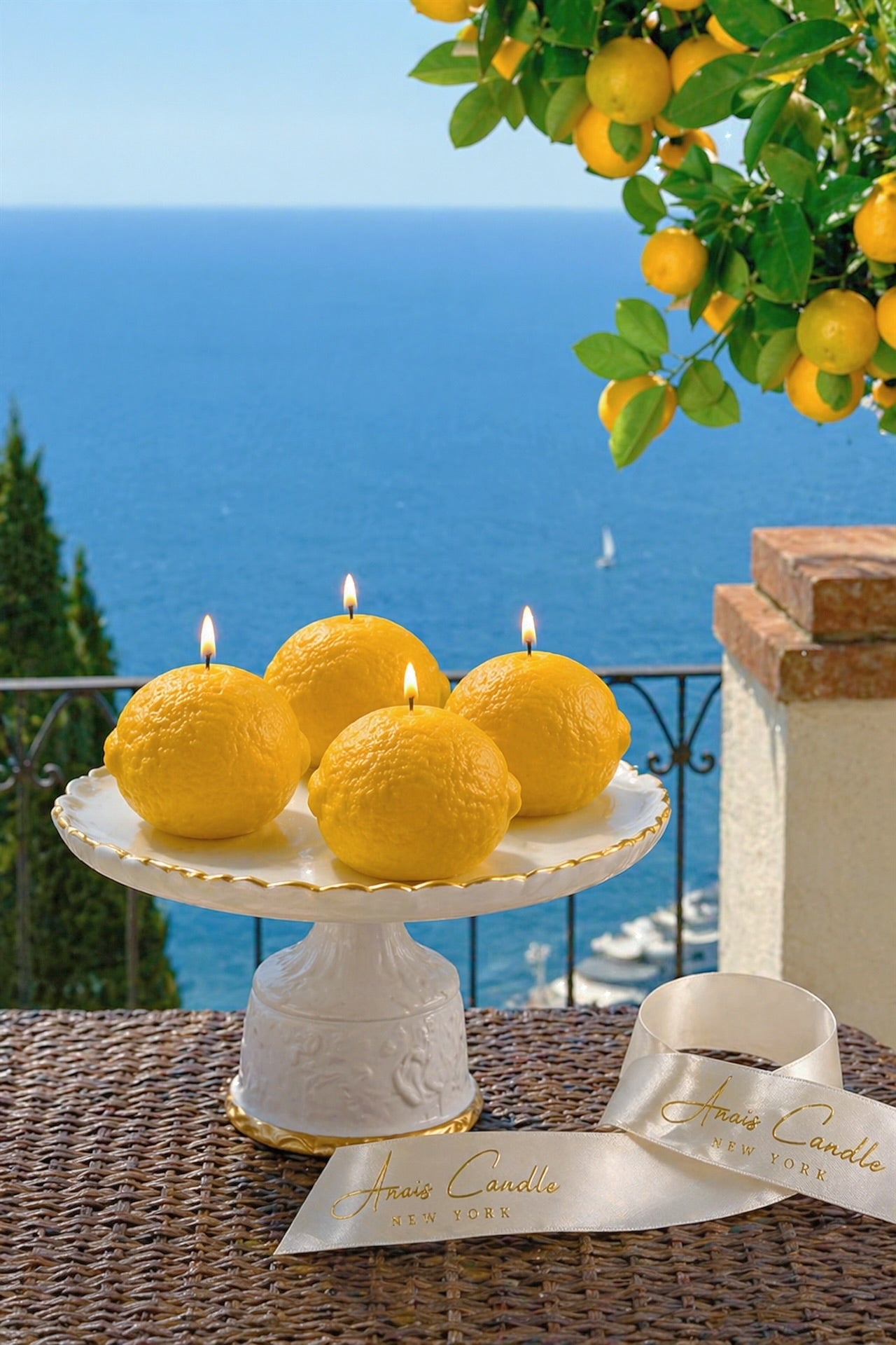Amalfi Limone Candle Set of 4