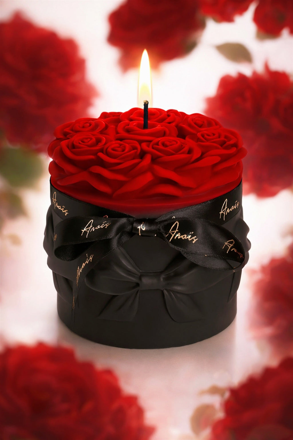 Lavish Rose Bouquet Candle in Lipstick - XXL