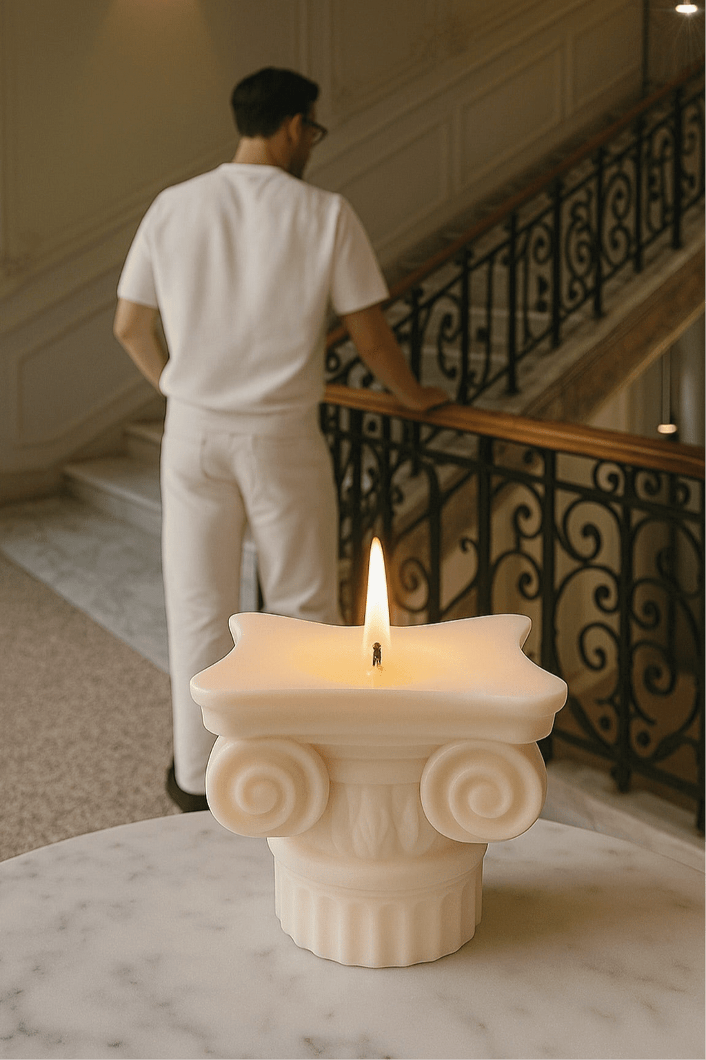 Ionic Roman Column Candle