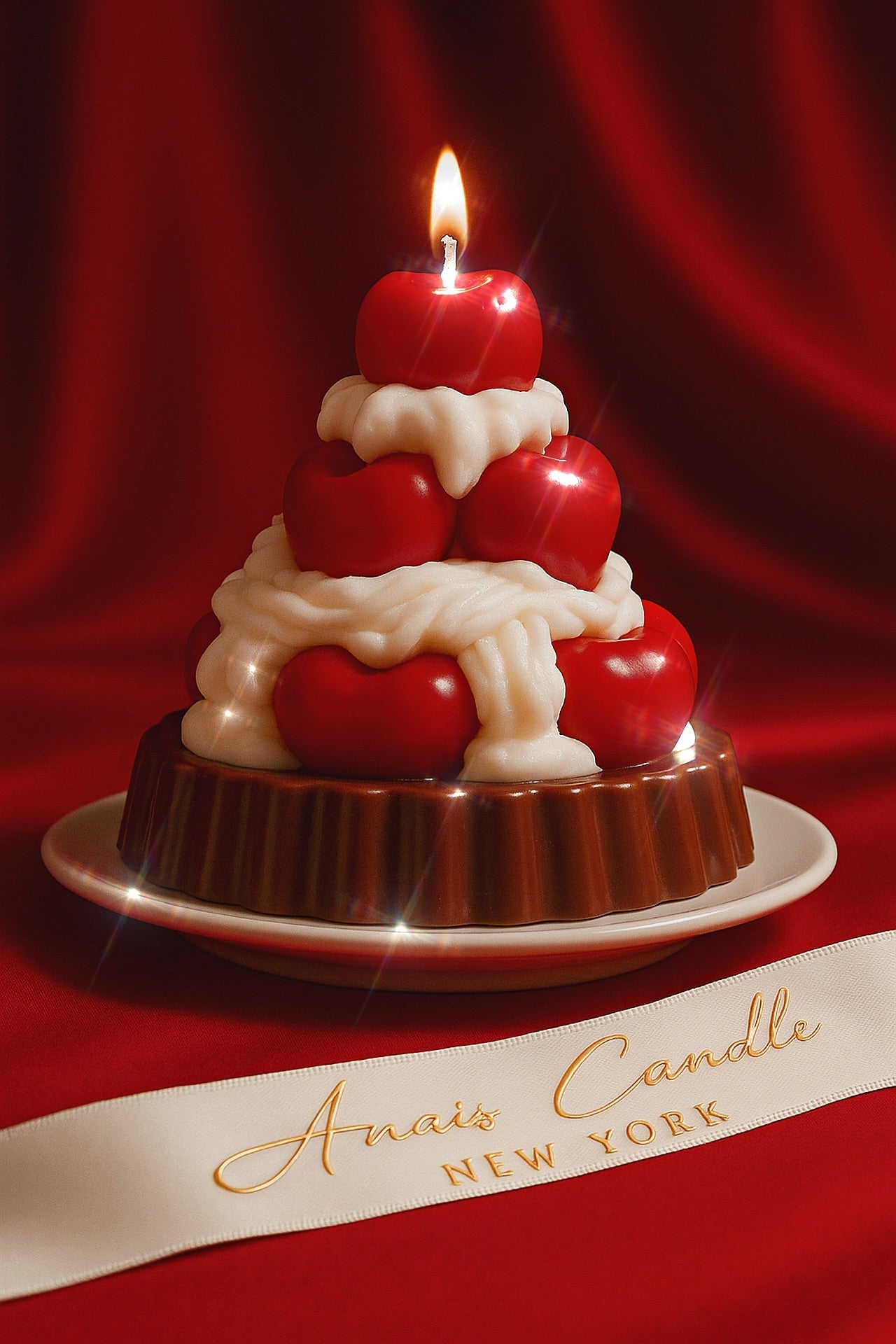 Cherries-and-Cream Tart Candle