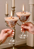 Lux Espresso Martini Candle With Crystal Glass Cup