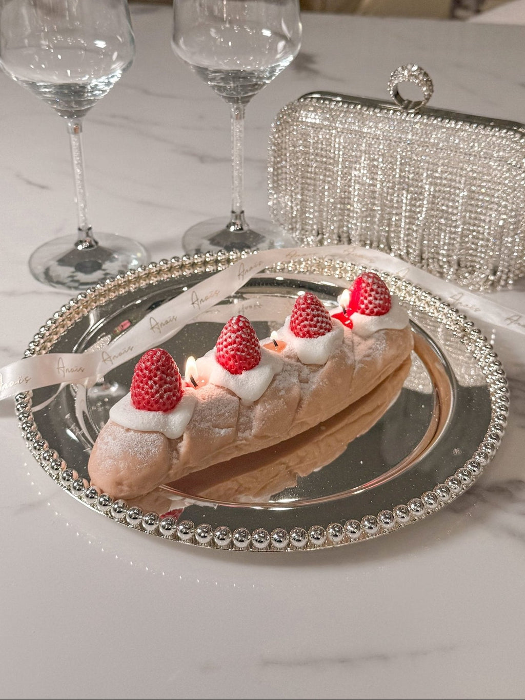 Strawberries & Cream Bread Candle