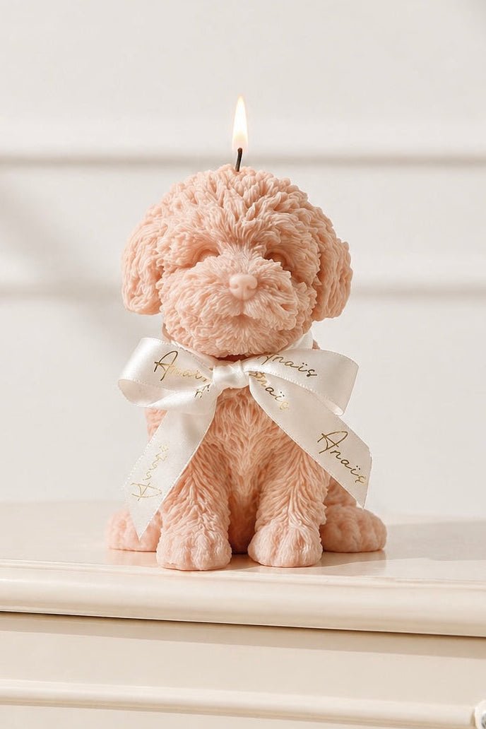 Anaïs Puppy Candle in Rosewood