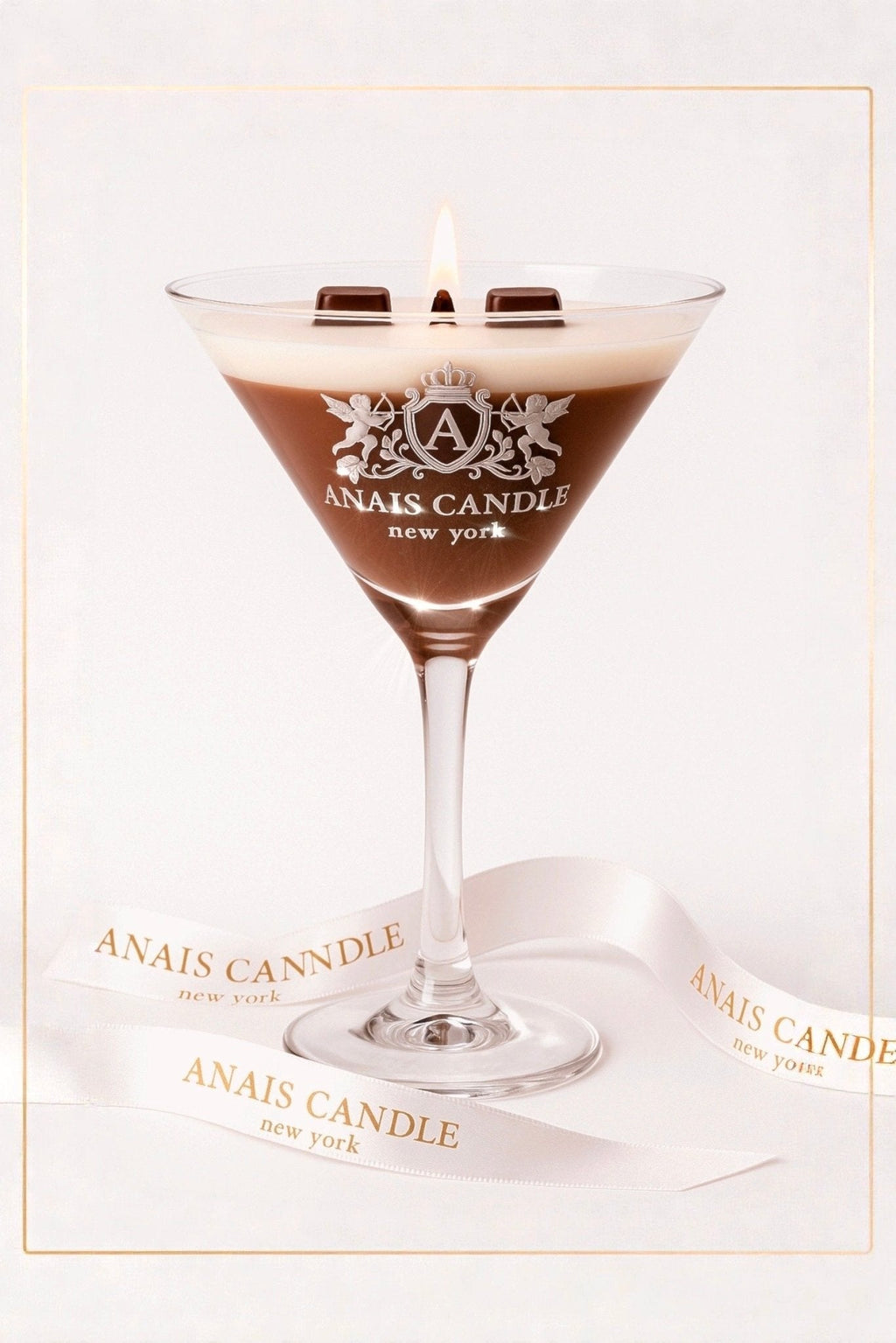 Lux Espresso Martini Candle With Crystal Glass Cup