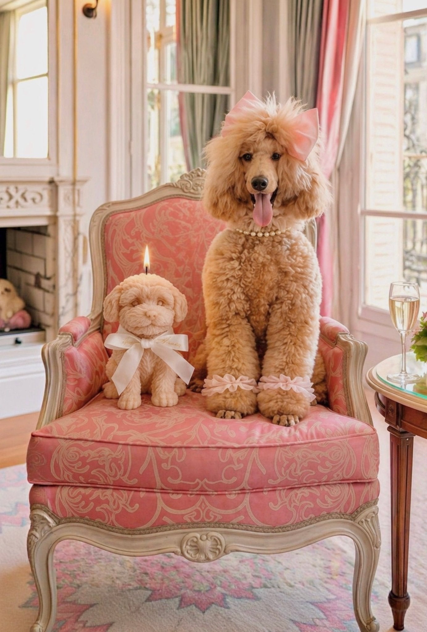 Anaïs Puppy Candle in Rosewood