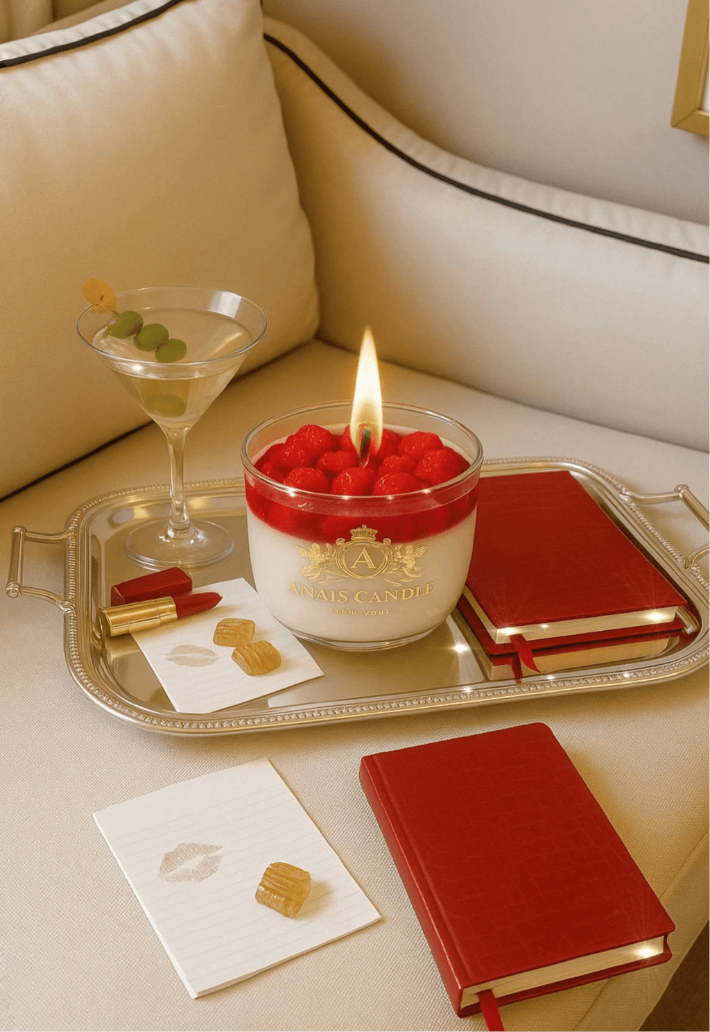 Raspberry Mousse Candle