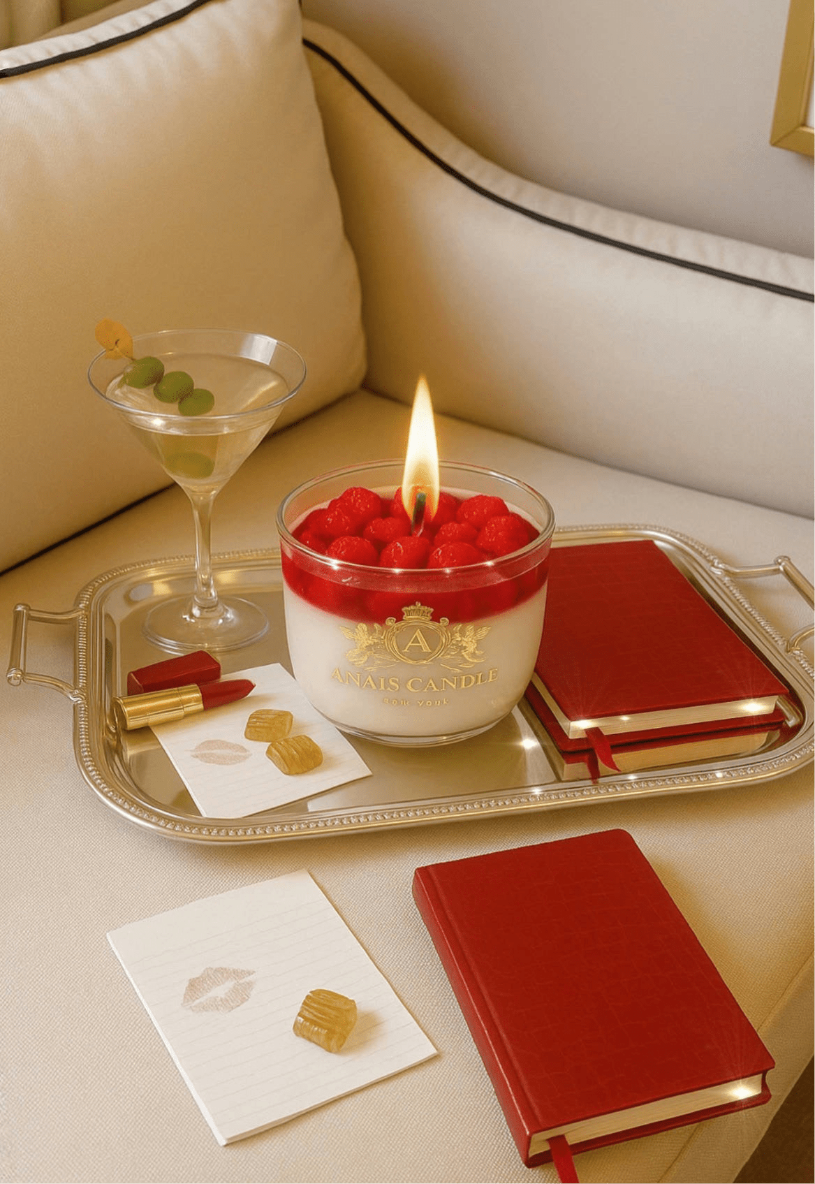 Raspberry Mousse Candle