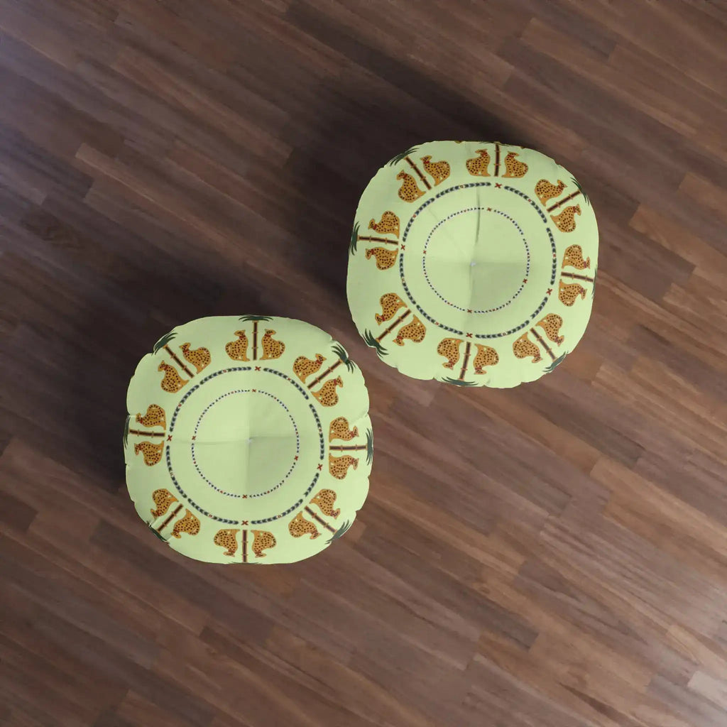 Savanna Serenade Tufted Round Floor Pillow