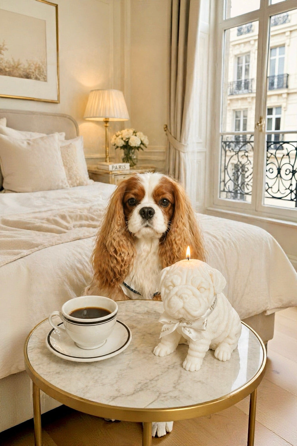 Guardian Glow Bulldog Candle