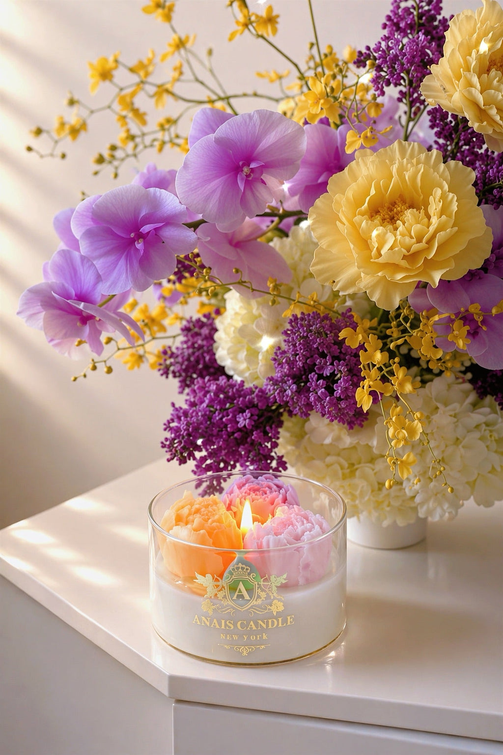 Peony Bouquet Candle