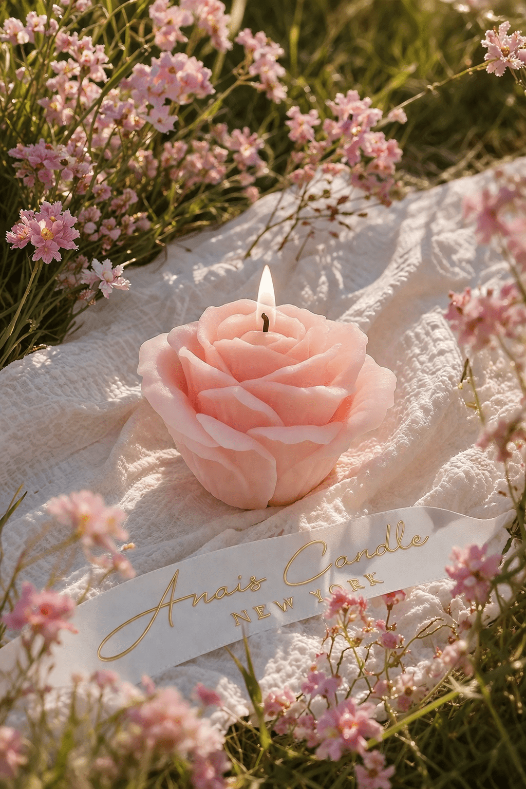 La France Rose Candle Set of 3