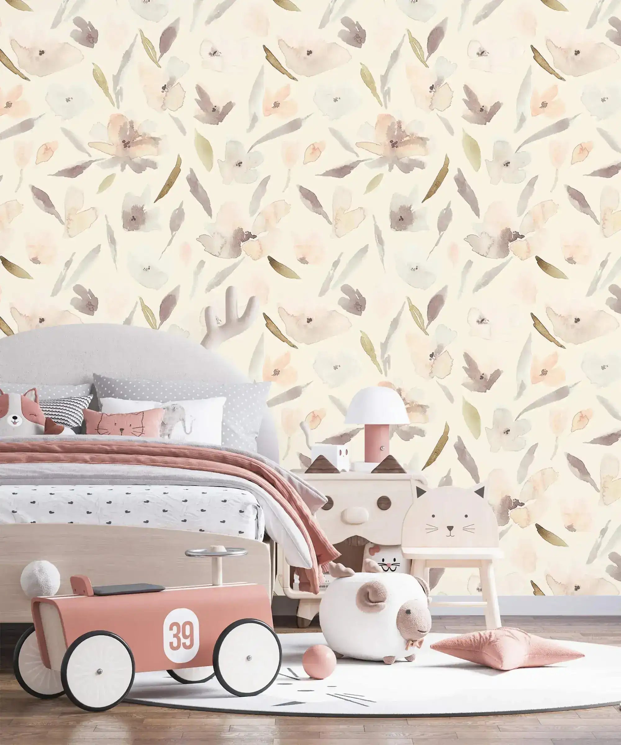 Pastel Watercolor Blossom Wallpaper