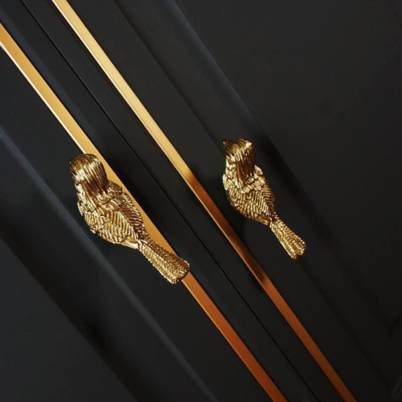 Little Birdies Solid Brass Cabinet Pulls