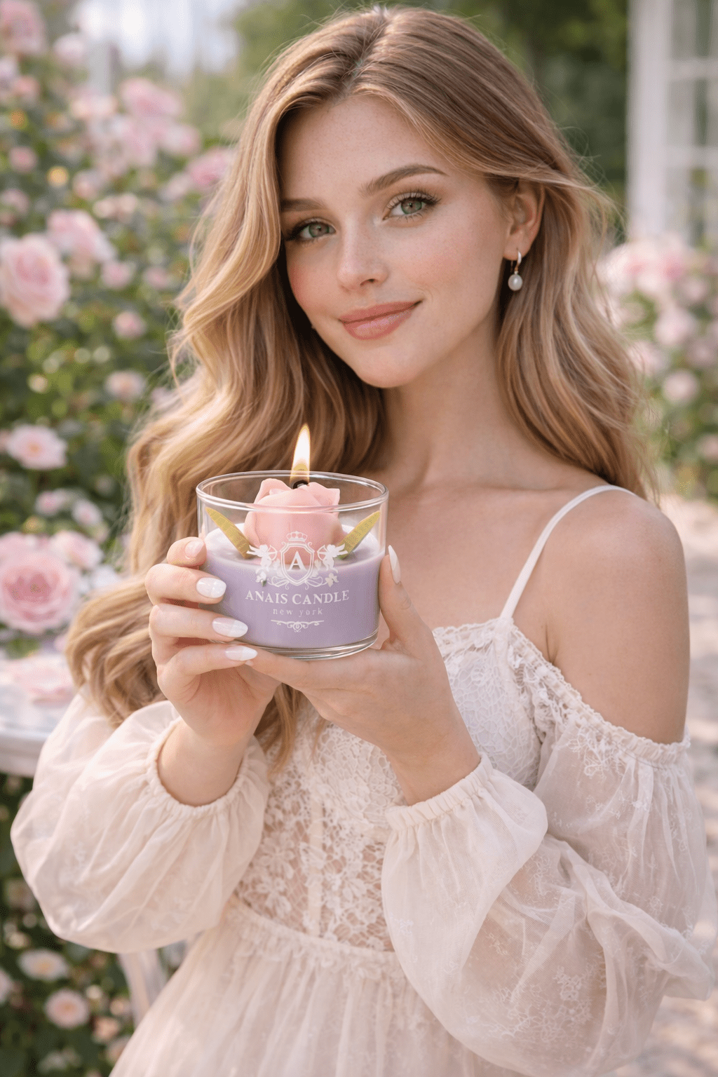 Blooming Tulip Candle