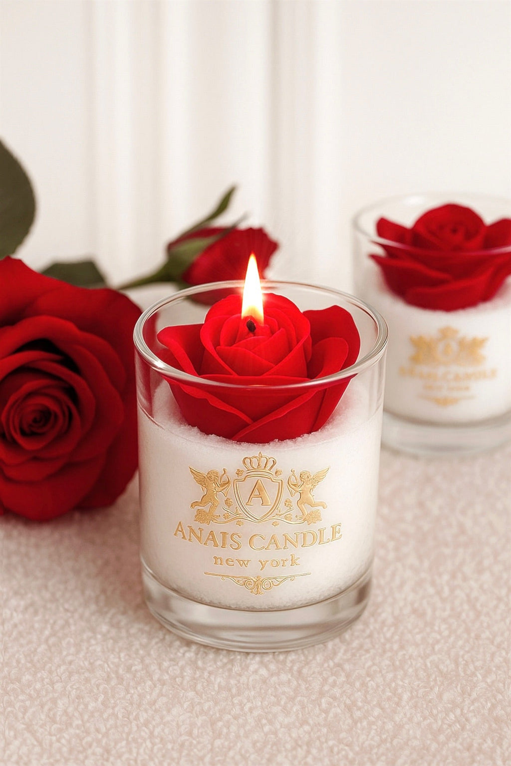 Je T’aime Rose Candle
