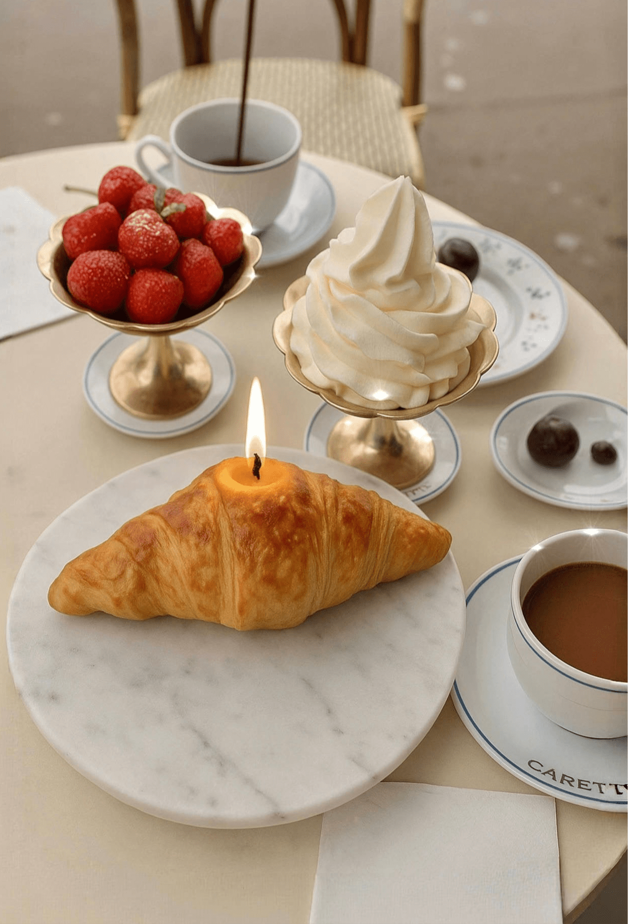 French Croissant Candle