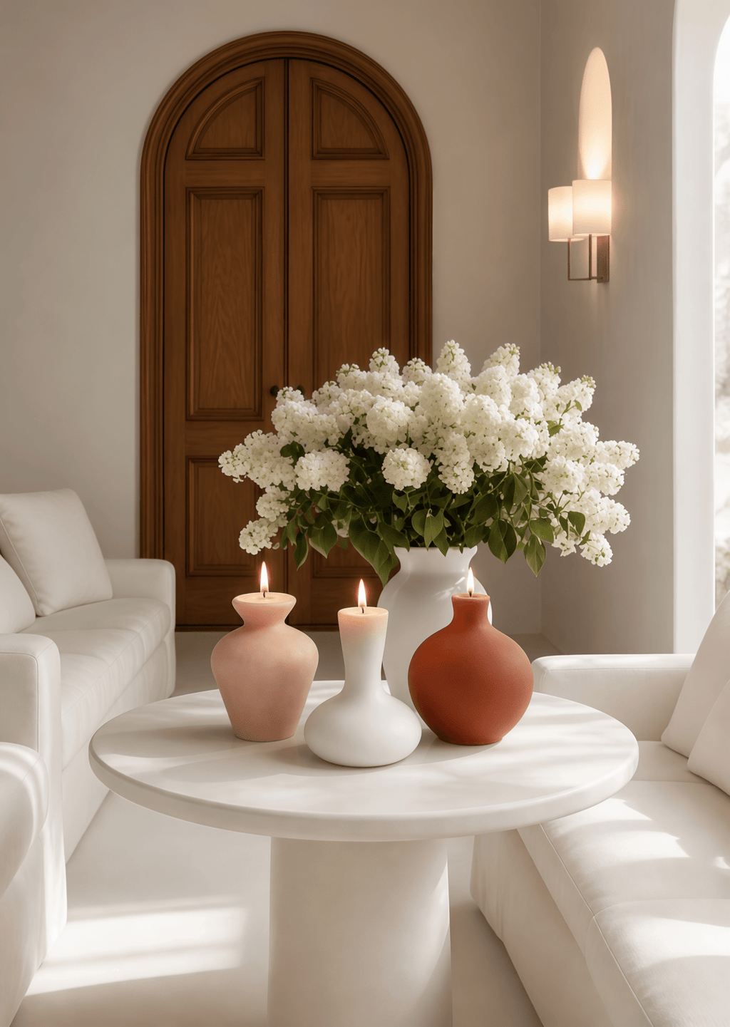 Casa Organic Modern Vessel Candle Set of 3
