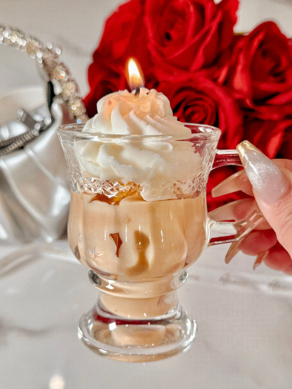 Vanilla Ice Cream Latte Candle