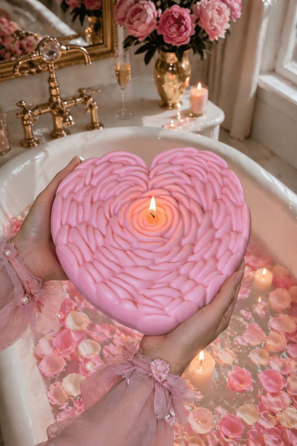 Coeur de Rose Candle - XL