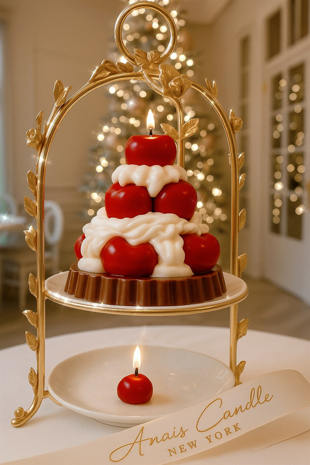 Cherries-and-Cream Tart Candle