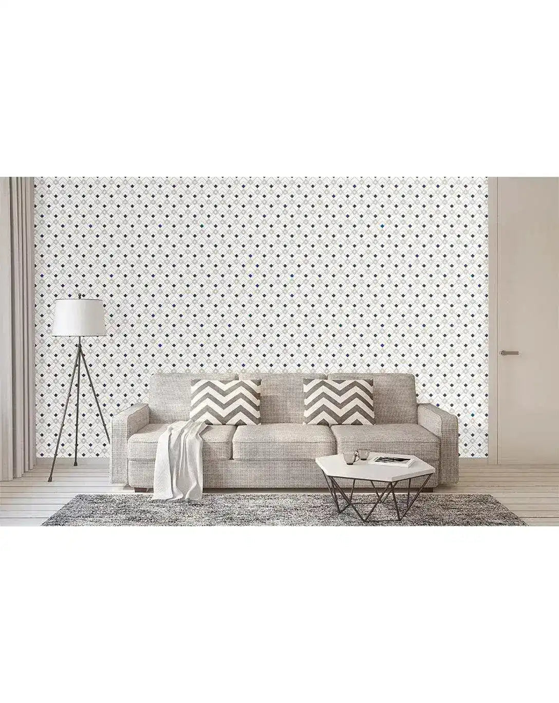 Art Deco Geometric Diamond Removable Wallpaper