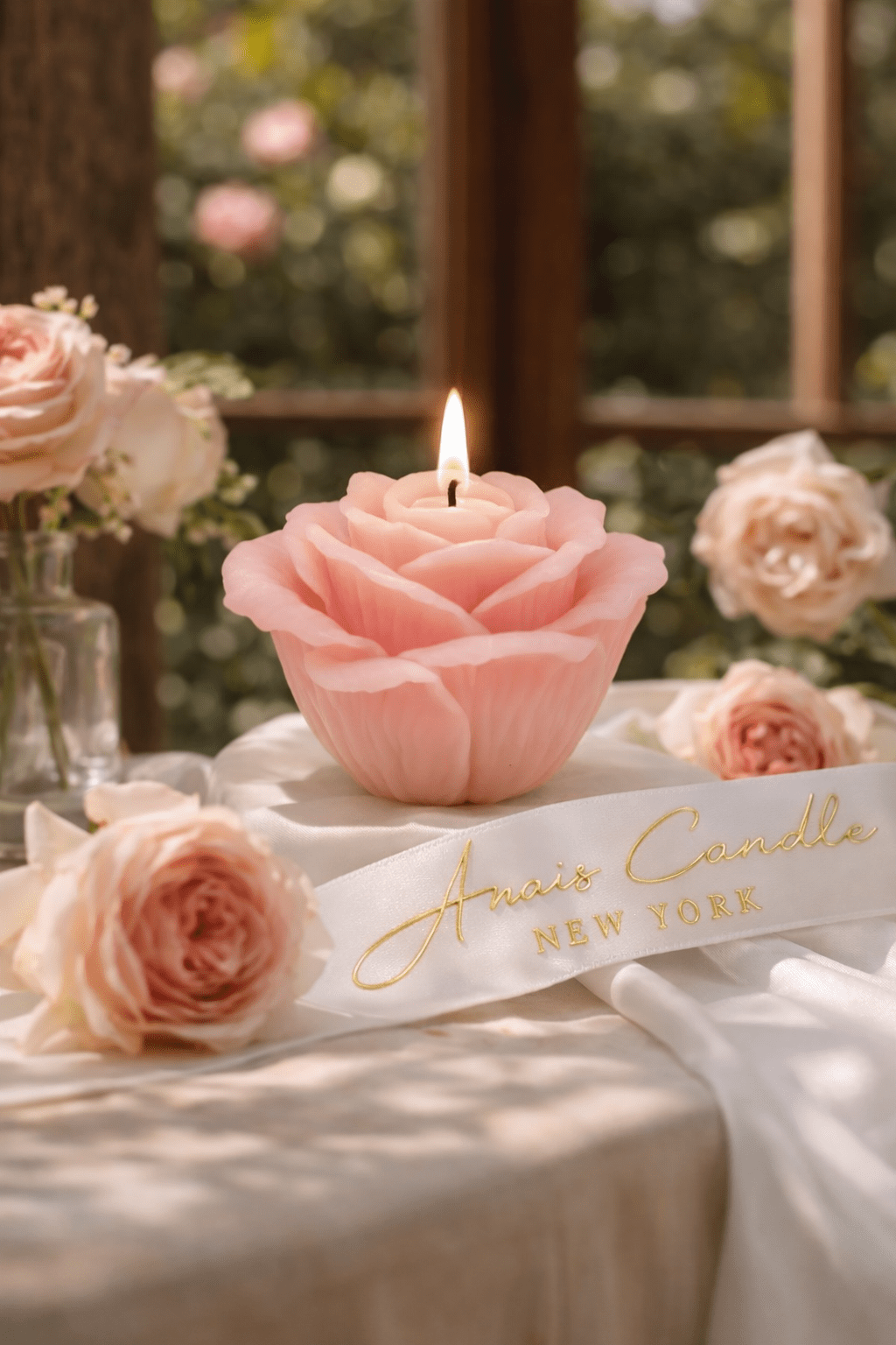 La France Rose Candle Set of 3