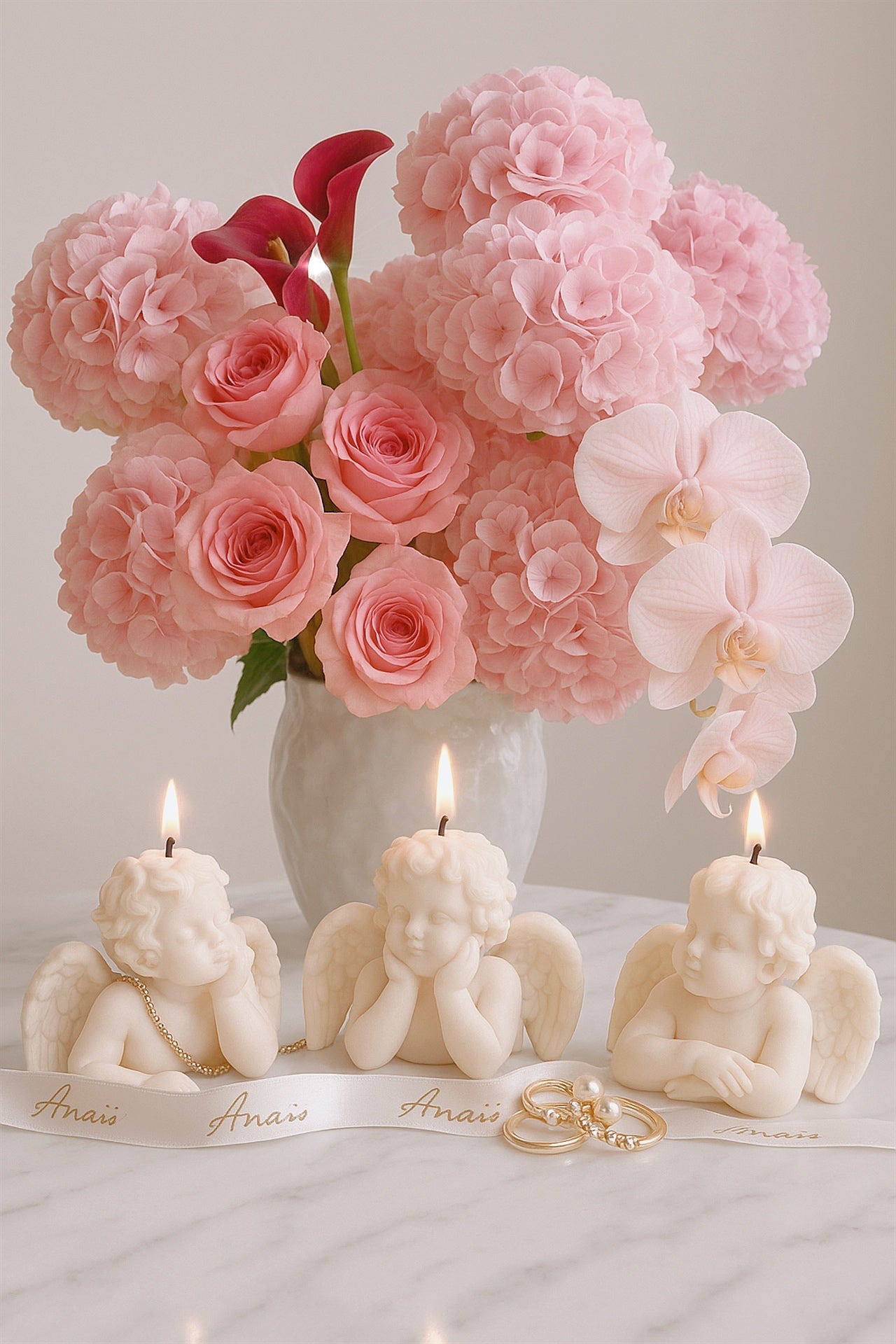 Angelic Blessing Candle Set of 3