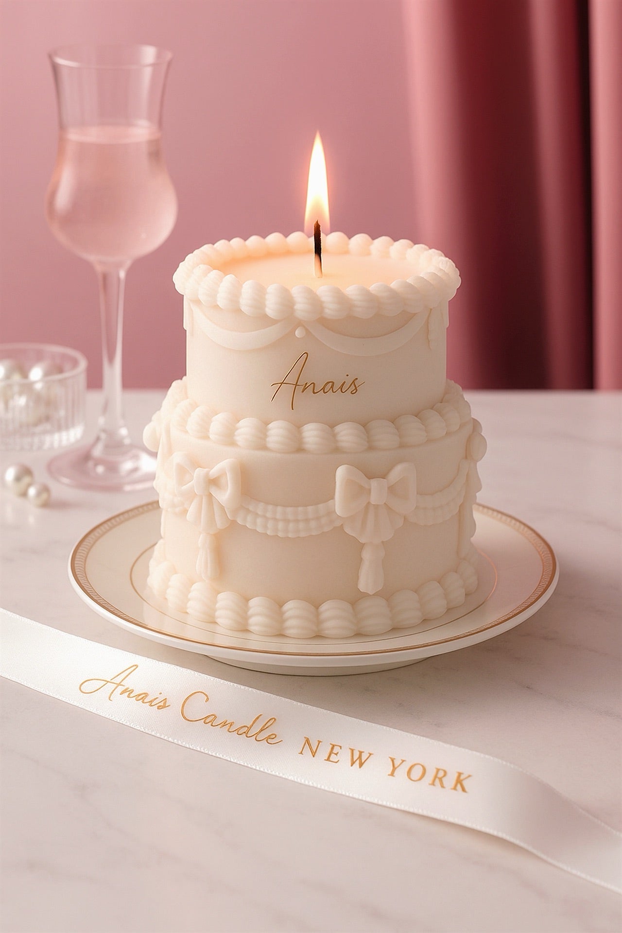 Double Layer Creamy Vintage Cake