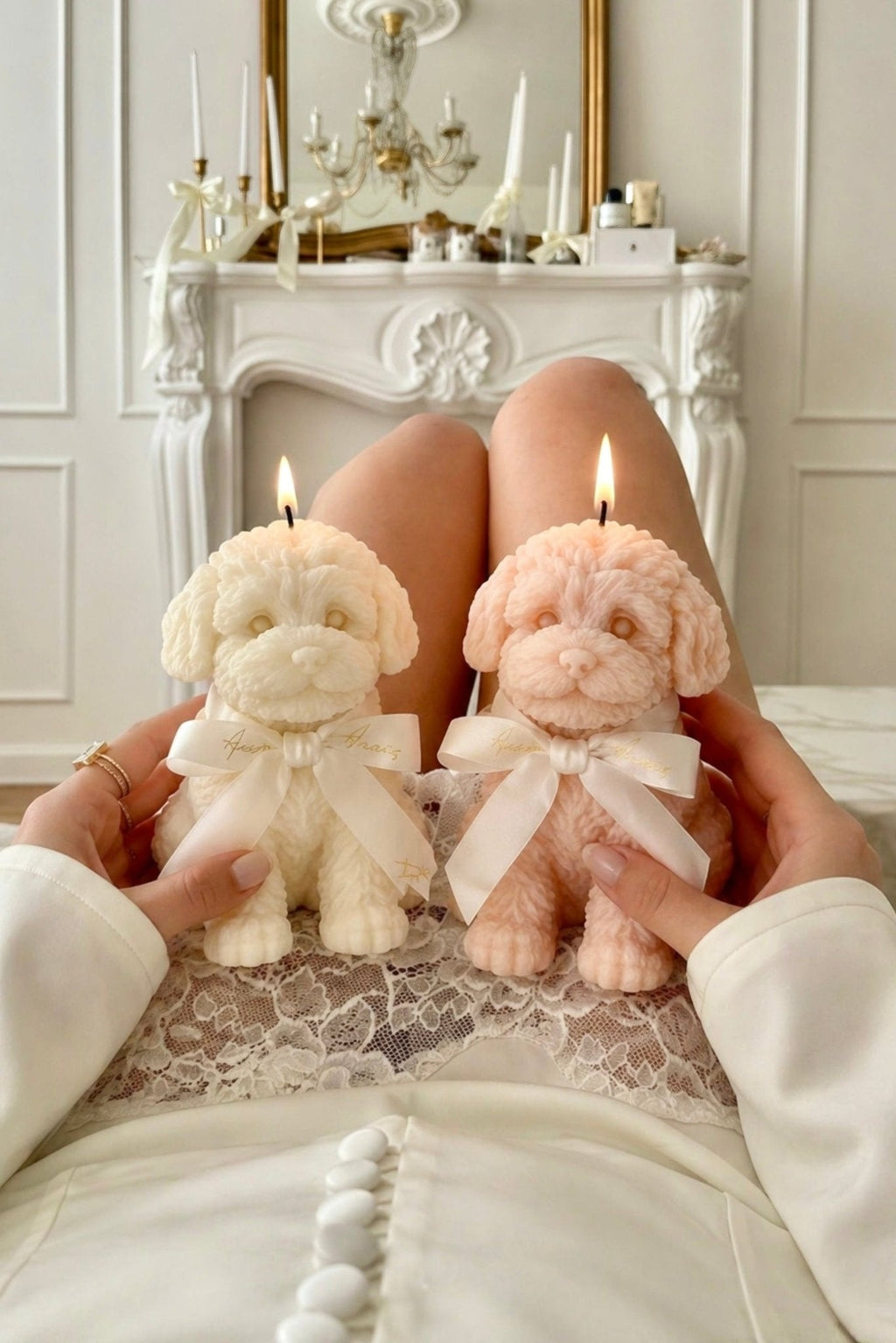 Anaïs Puppy Candle Set