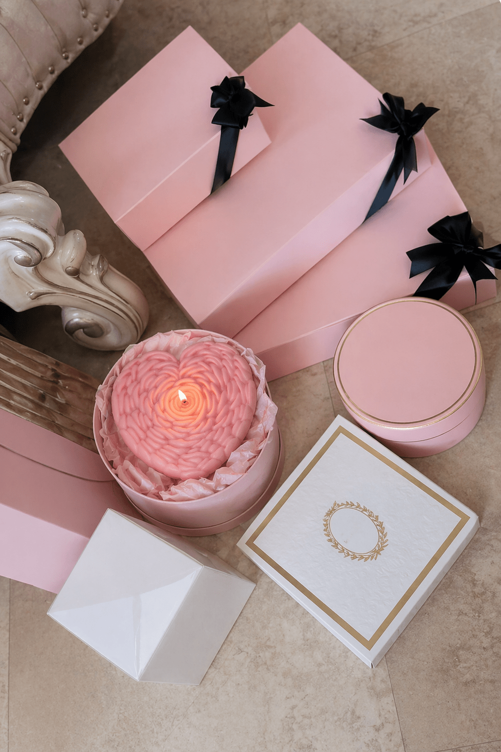Coeur de Rose Candle - XL