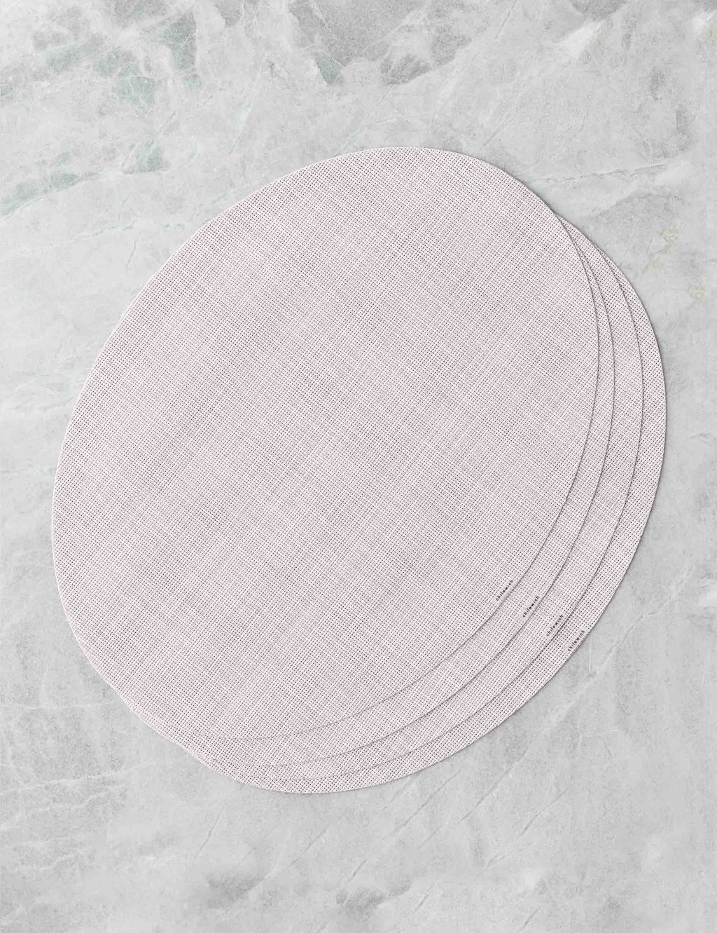 Mini Basketweave Oval Placemat (Set of 4) by Chilewich
