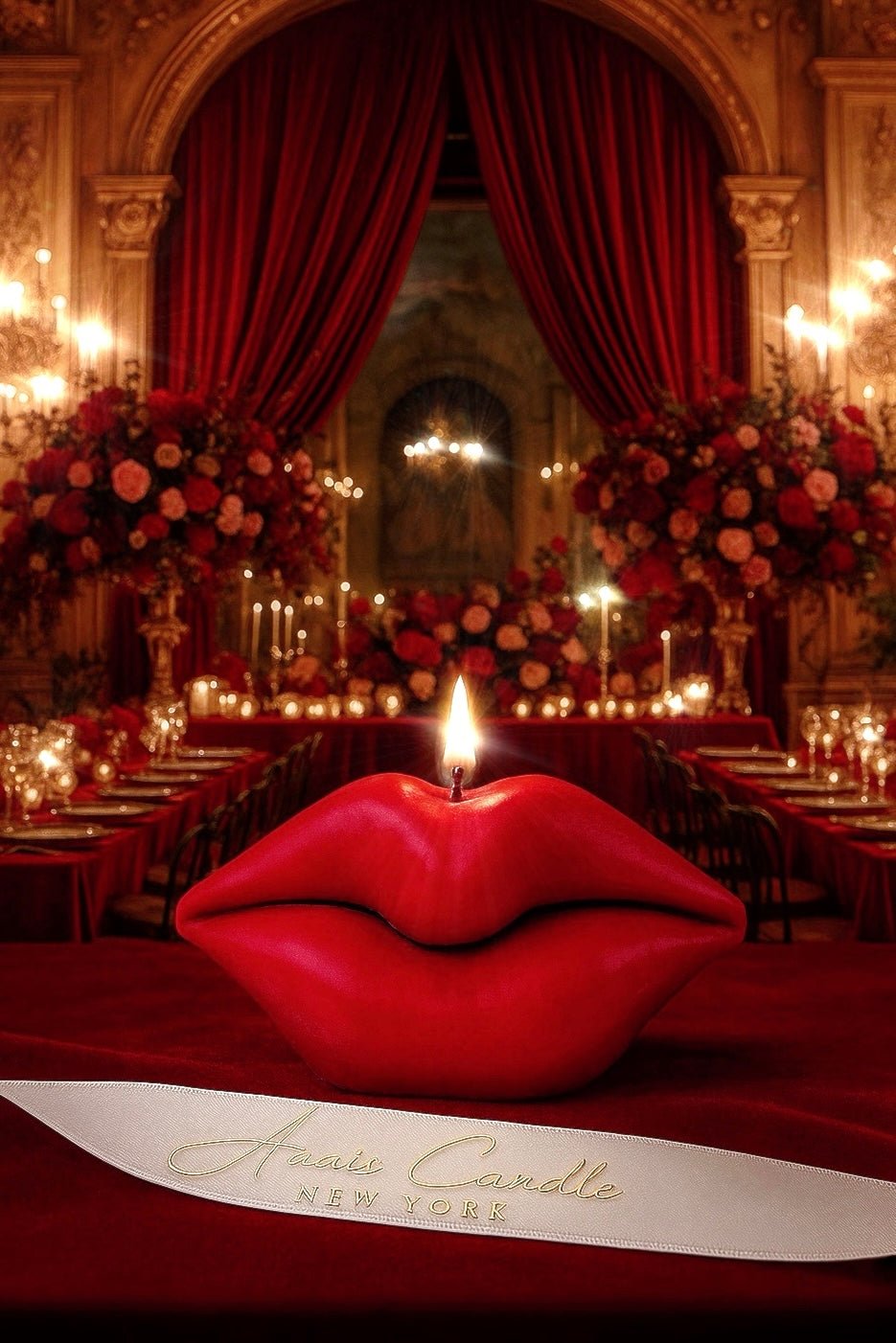 Red Lips Candle
