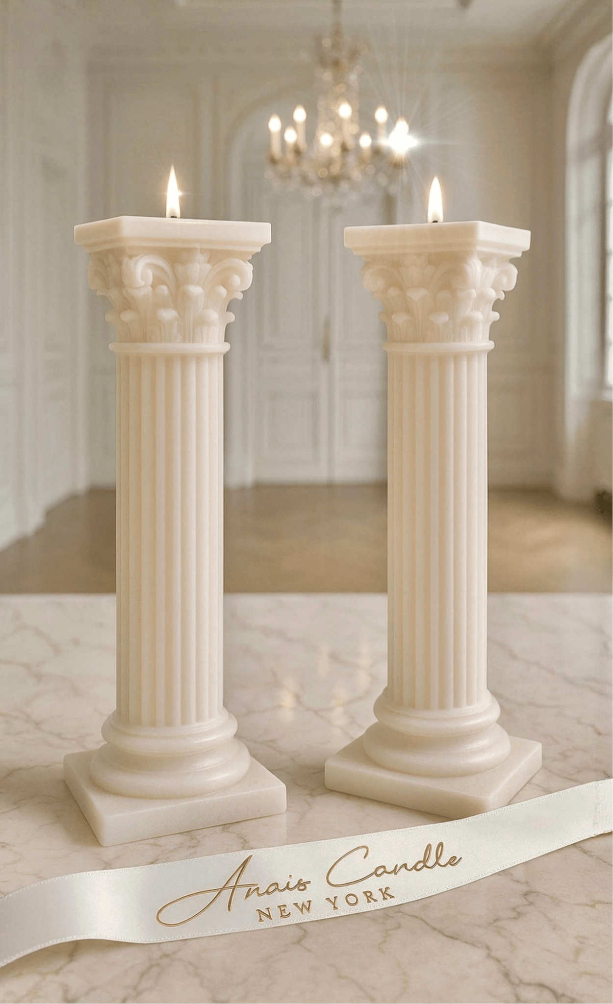 Magnificent Roman Column Candle Set