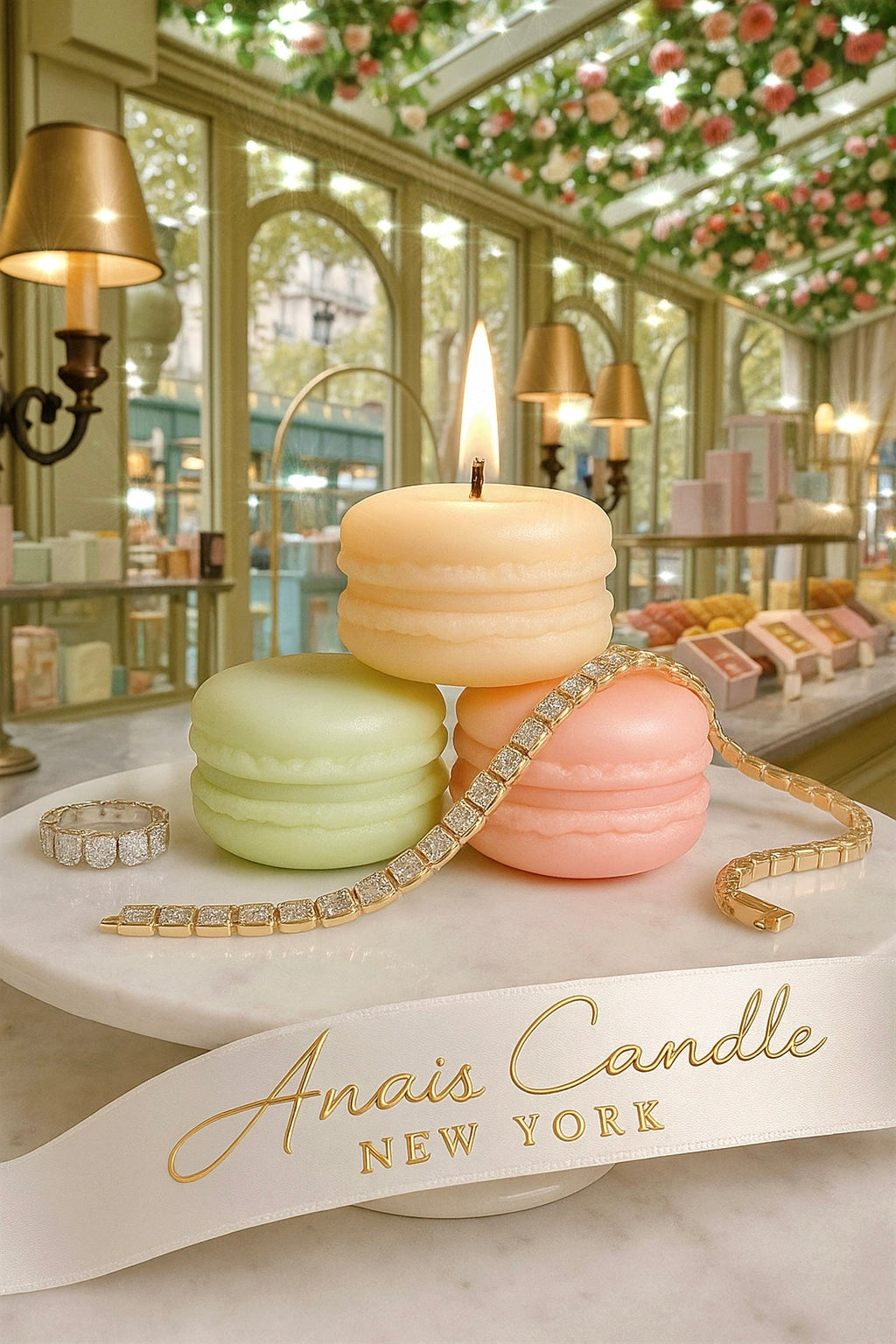 French Macaron Candle Set of Four - Citrus