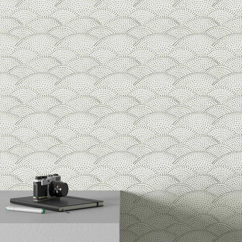 Degraw Scallop 33' L x 20.5" W Wallpaper Roll