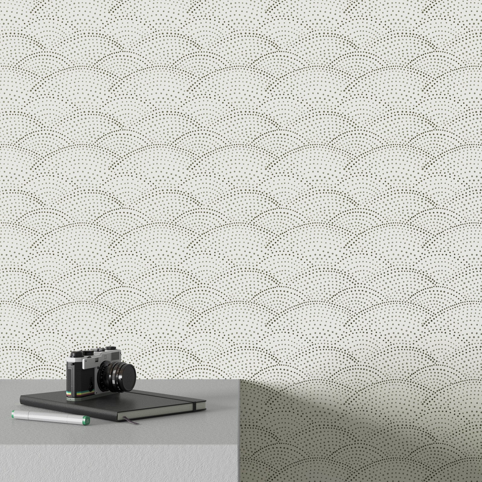 Degraw Scallop 33' L x 20.5" W Wallpaper Roll