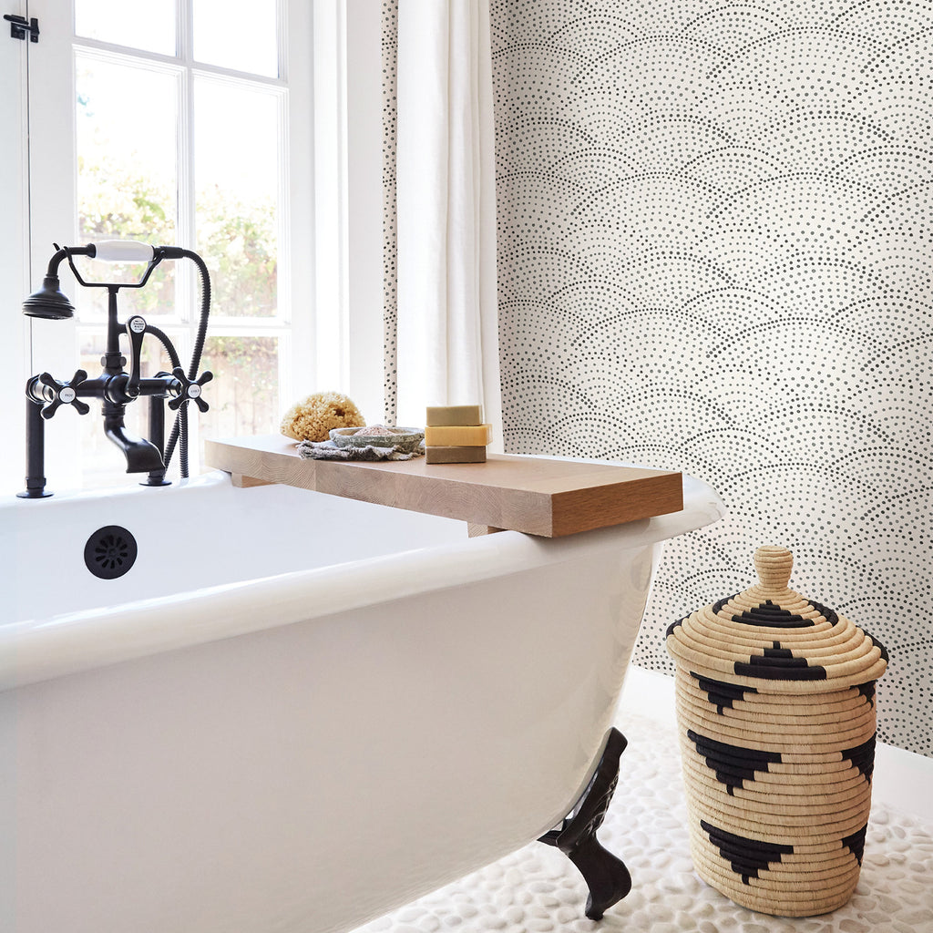 Degraw Scallop 33' L x 20.5" W Wallpaper Roll