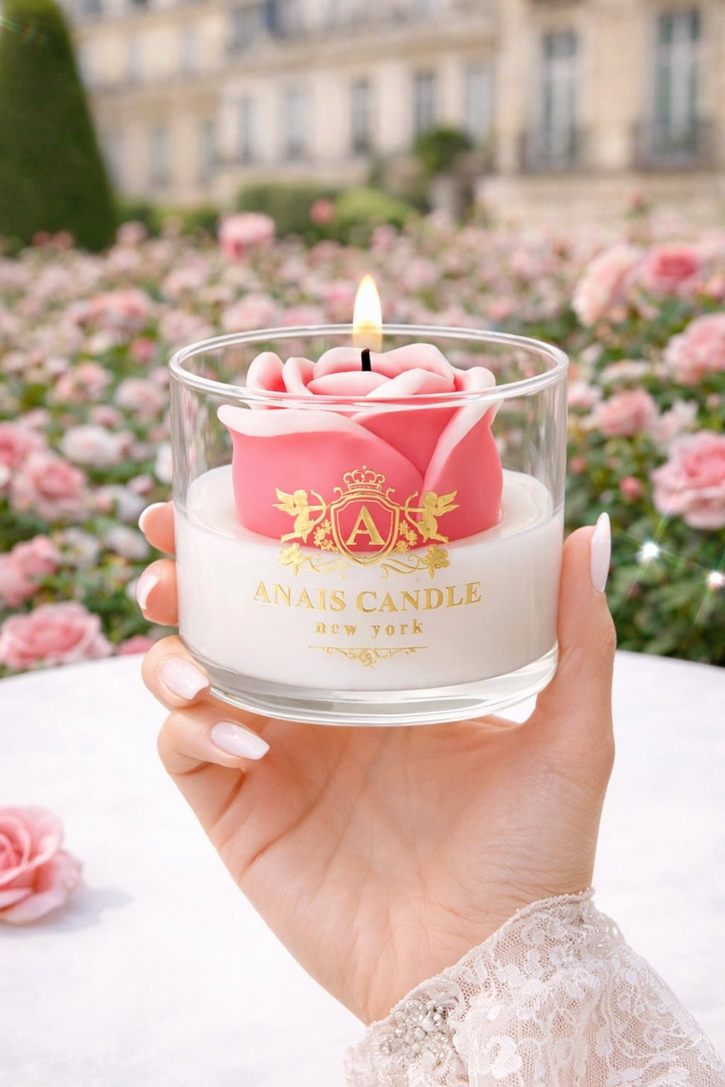Enchanted Rose Candle